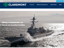 Tablet Screenshot of claremontcorporation.com
